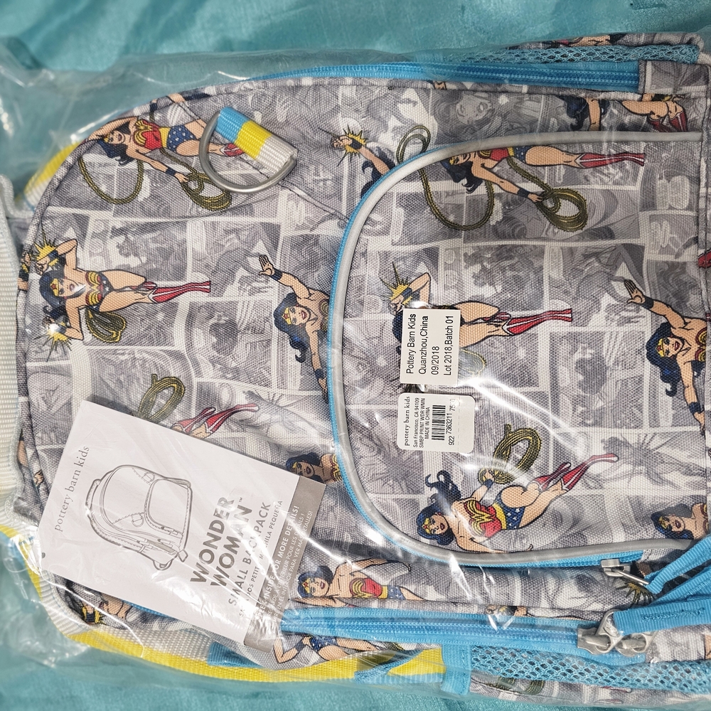 Wonder Woman Comic Print Backpack